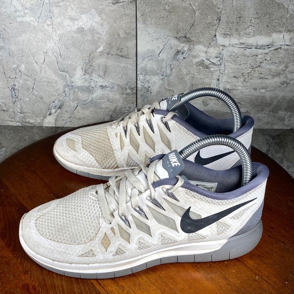 Nike Free 5.0 Women’s Size 7.5 'White Cool Grey’ Athletic Running Shoes